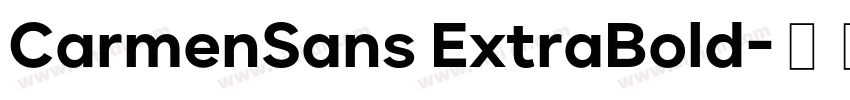 CarmenSans ExtraBold字体转换